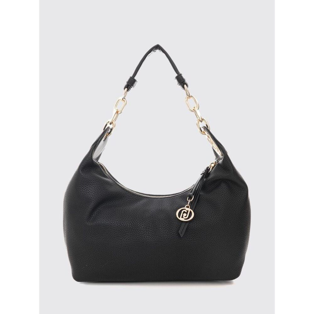 Liu Jo Women Liu Jo Grained Faux Leather Shoulder Bag With Zip Closure